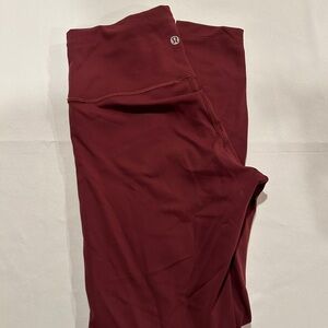 Lululemon Burgundy Leggings